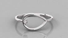 Charger l'image dans la galerie, Bague type Solitaire personnalisable en forme de goutte