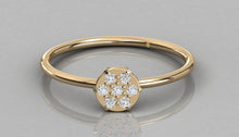 Charger l'image dans la galerie, Bague personnalisable avec au centre un cercle de 7pierres