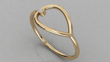 Charger l'image dans la galerie, Bague type Solitaire personnalisable en forme de goutte