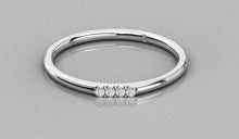 Charger l'image dans la galerie, Jonc délicat personnalisable avec 4 pierres