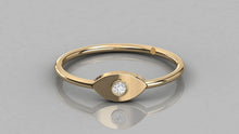 Charger l'image dans la galerie, Bague de type Solitaire en forme d'oeil personnalisable
