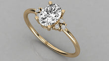 Charger l'image dans la galerie, Bague personnalisable avec au centre une pierre Ovale