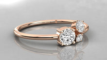 Charger l'image dans la galerie, Bague de fantaisie personnalisable avec 3 pierres