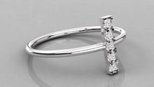 Charger l'image dans la galerie, Bague personnalisable en forme de "T"